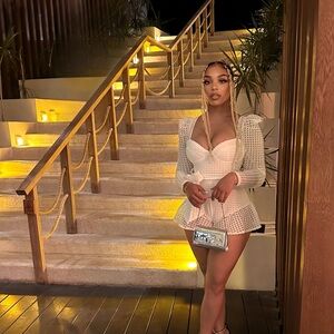 Elegant White Eyelet Romper